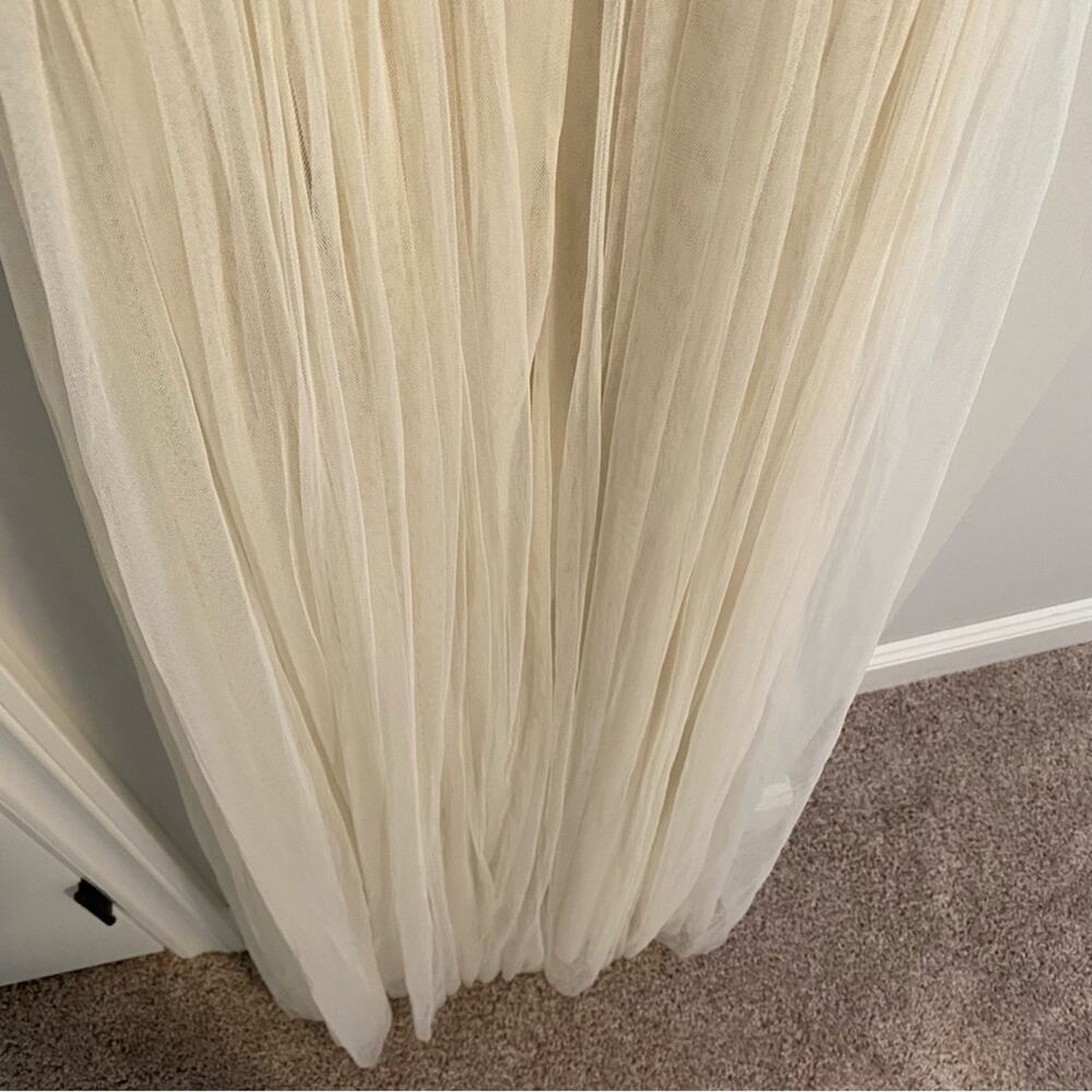 NWT Needle & Thread Bridal Cream Embellished Tulle Maxi Dress 4 - Picture 6 of 13
